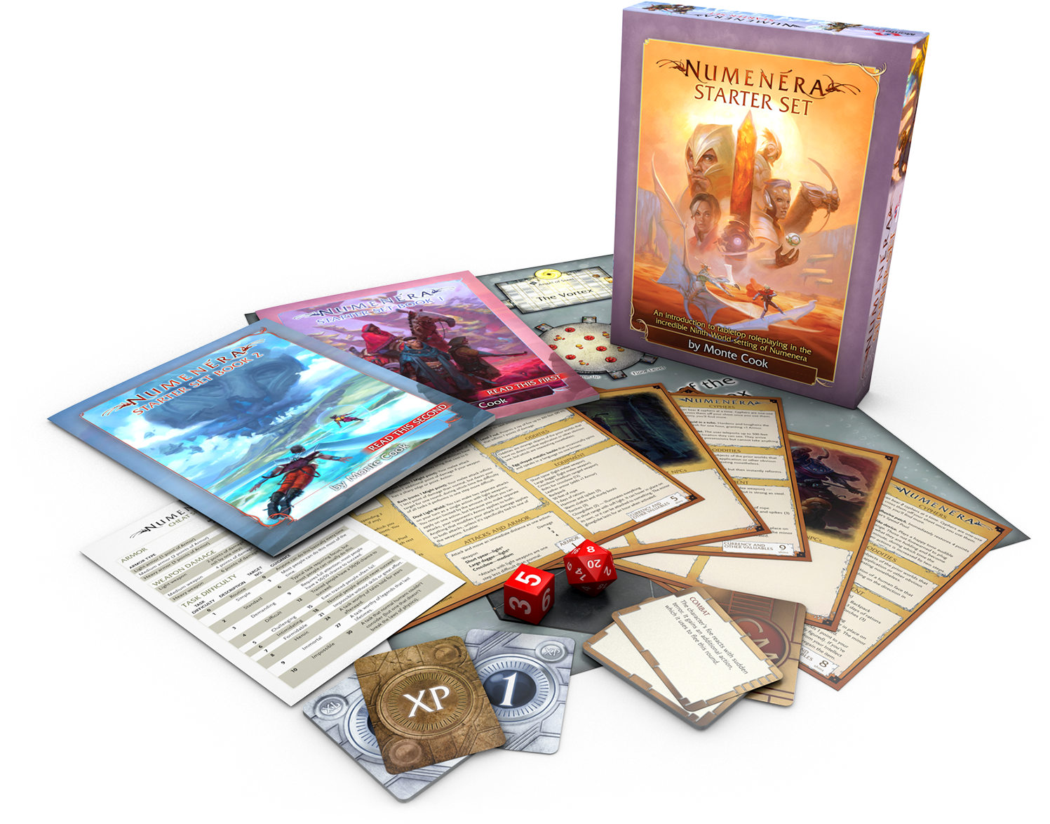 Nss-contents - Numenera Starter Set (1800x1200), Png Download