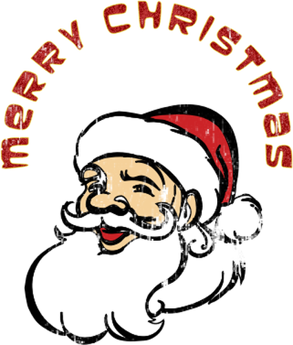 994 Free Christmas Clip Art Santa Reindeer Public Domain - Santa Claus Merry Christmas Clipart (425x500), Png Download