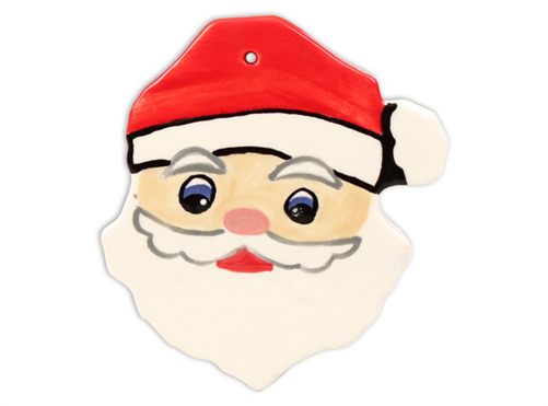 Seasonal Santa Face Ornament12 Spo - Santa Claus (500x500), Png Download