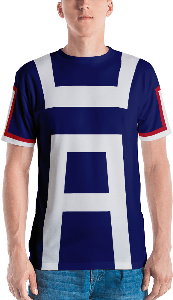 Midoriya Izuku Casual Cosplay Ua Uniform Jersey - Marine Corps American Flag Shirt - Us Flag Shirt - (1000x1000), Png Download