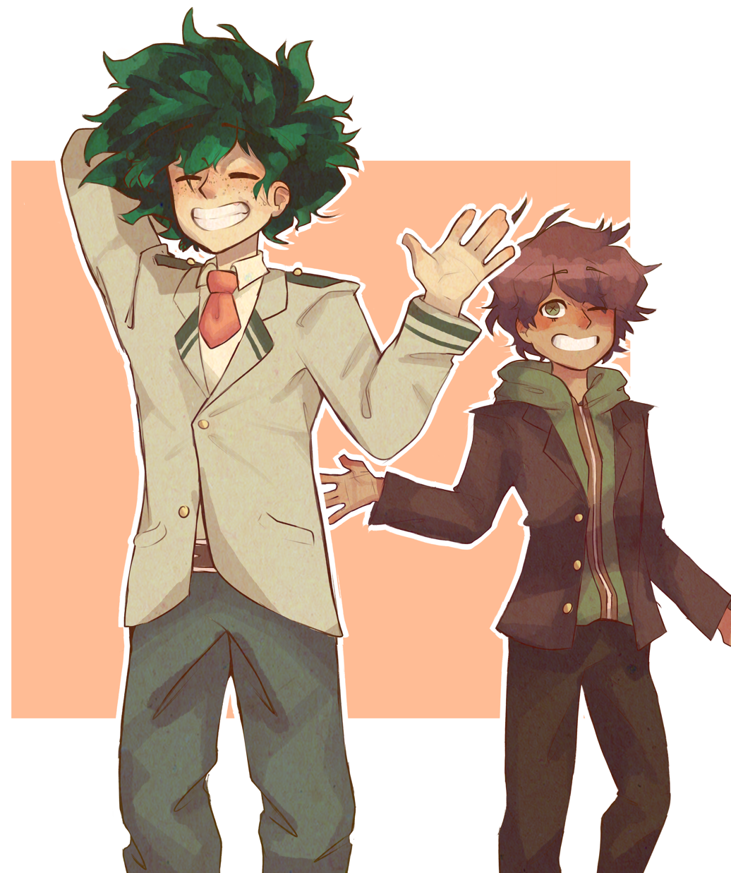 My Two Beautiful Hope Boys - Danganronpa My Hero Academia (1125x1280), Png Download