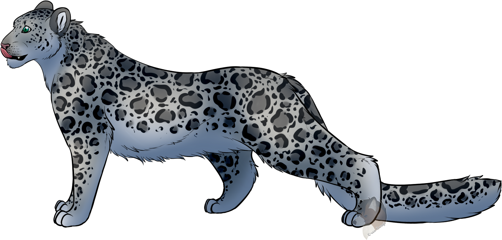 [p] Feral Snow Leopard - Jaguar (2000x1000), Png Download