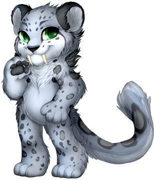 29006 - Furvilla Snow Leopard Base (319x400), Png Download