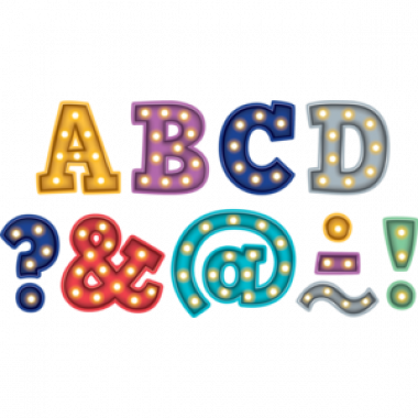 Marquee Bold Block 1-3/4 Clingy Thingies Letters - Teacher Created Resources Tcr77285 Marquee Bold Block (380x380), Png Download