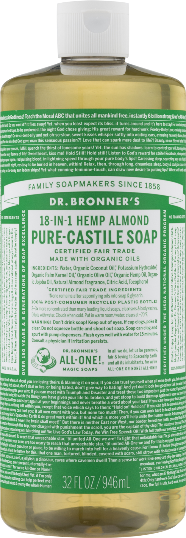 Dr Bronners (1800x1800), Png Download