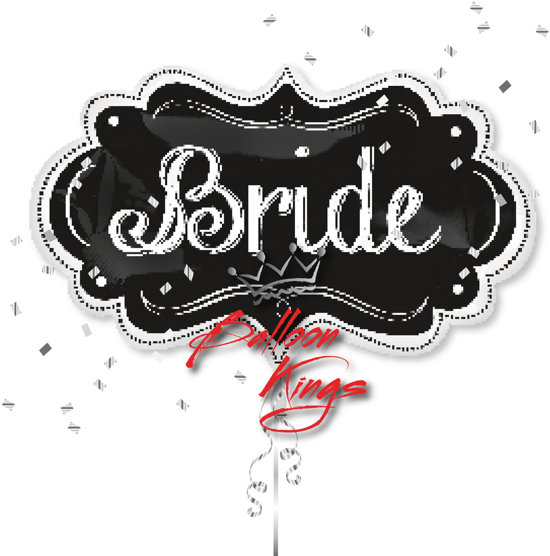 Bride Marquee - Bride Chalkboard Supershape Balloon - 27" Foil (each) (1280x1280), Png Download