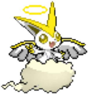 Angel Victini - Victini Animated Sprite (420x420), Png Download