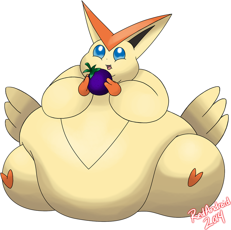 Wg Victini - Fat Victini (800x800), Png Download