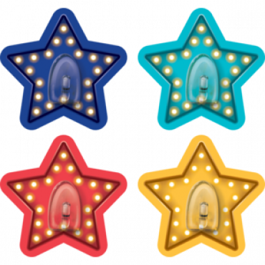 Marquee Stars Clingy Thingies Hooks - Classroom (380x380), Png Download