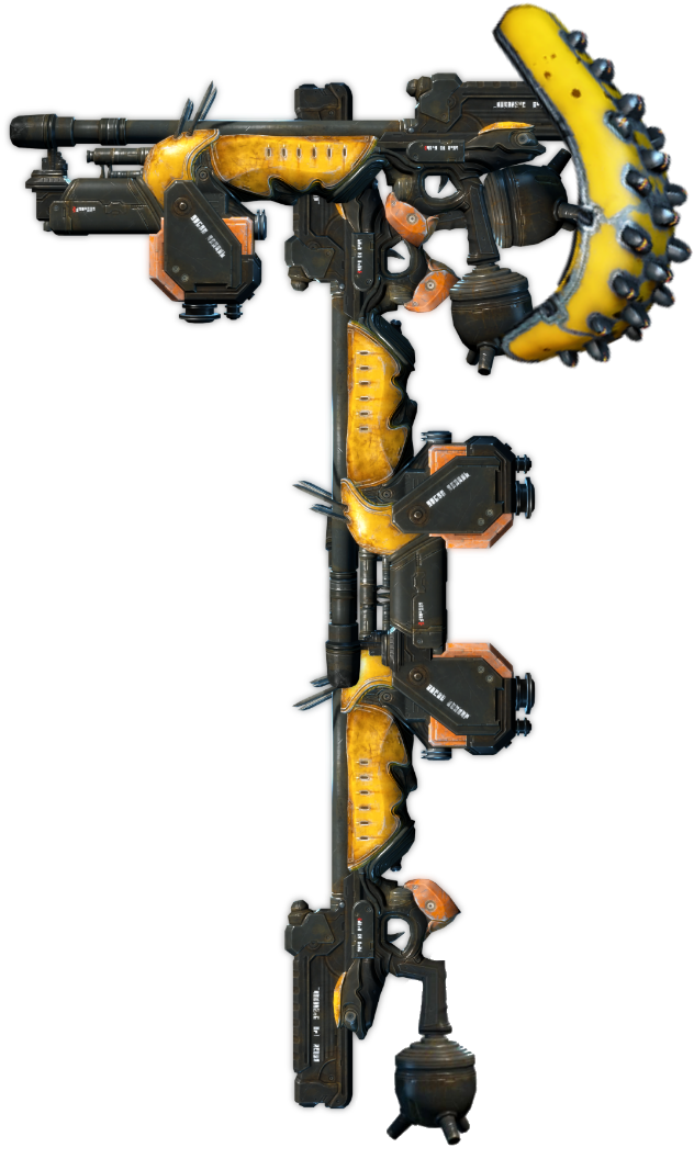 Grakata Minigun, Grakata Hammer And Quad Grakata - Grakata Melee (720x1061), Png Download