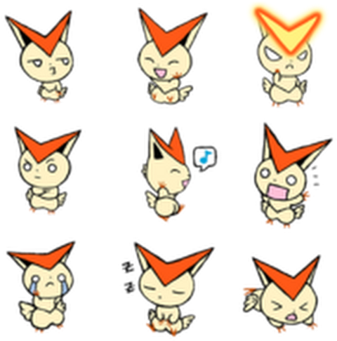 Photo - Victini Emote (530x530), Png Download