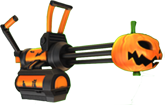 Minigun Skin 02 - Pumpkin (709x452), Png Download