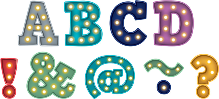 Marquee Bold Block 2" Magnetic Letters - Teacher Created Resources Tcr77285 Marquee Bold Block (900x900), Png Download