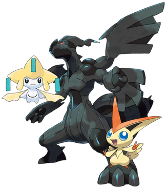 Victini - Pokemon Black And White The Legendary Pokemons (339x383), Png Download