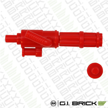 Brickarms Minigun [no Ammo] - Brickarms Mp40 (gunmetal) (850x350), Png Download