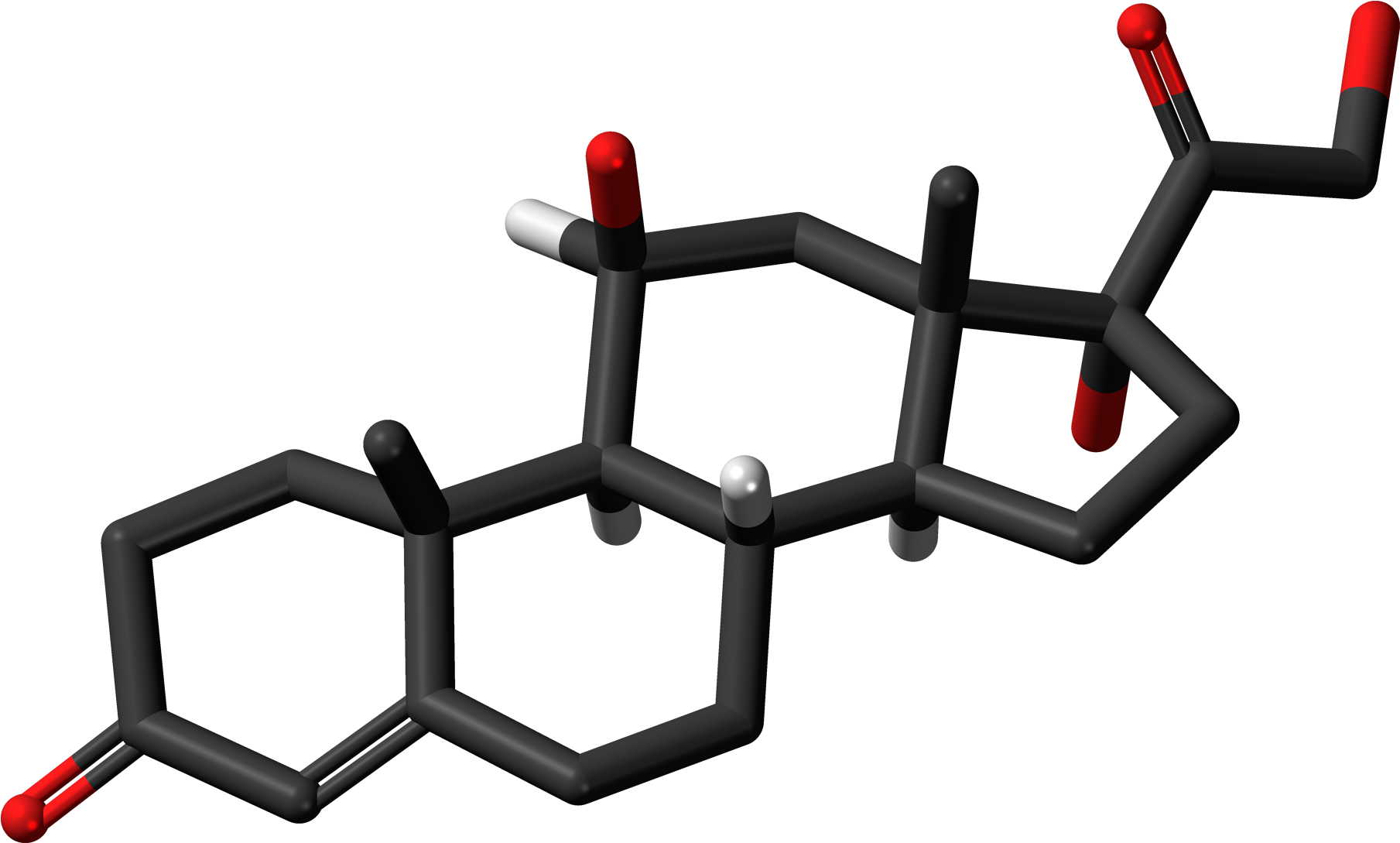 Cortisol 3d Skeletal Sticks - Steroid (2000x1280), Png Download