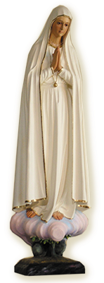 Madonna Di Fatima Cm - Madonna Di Fatima Statua (350x400), Png Download