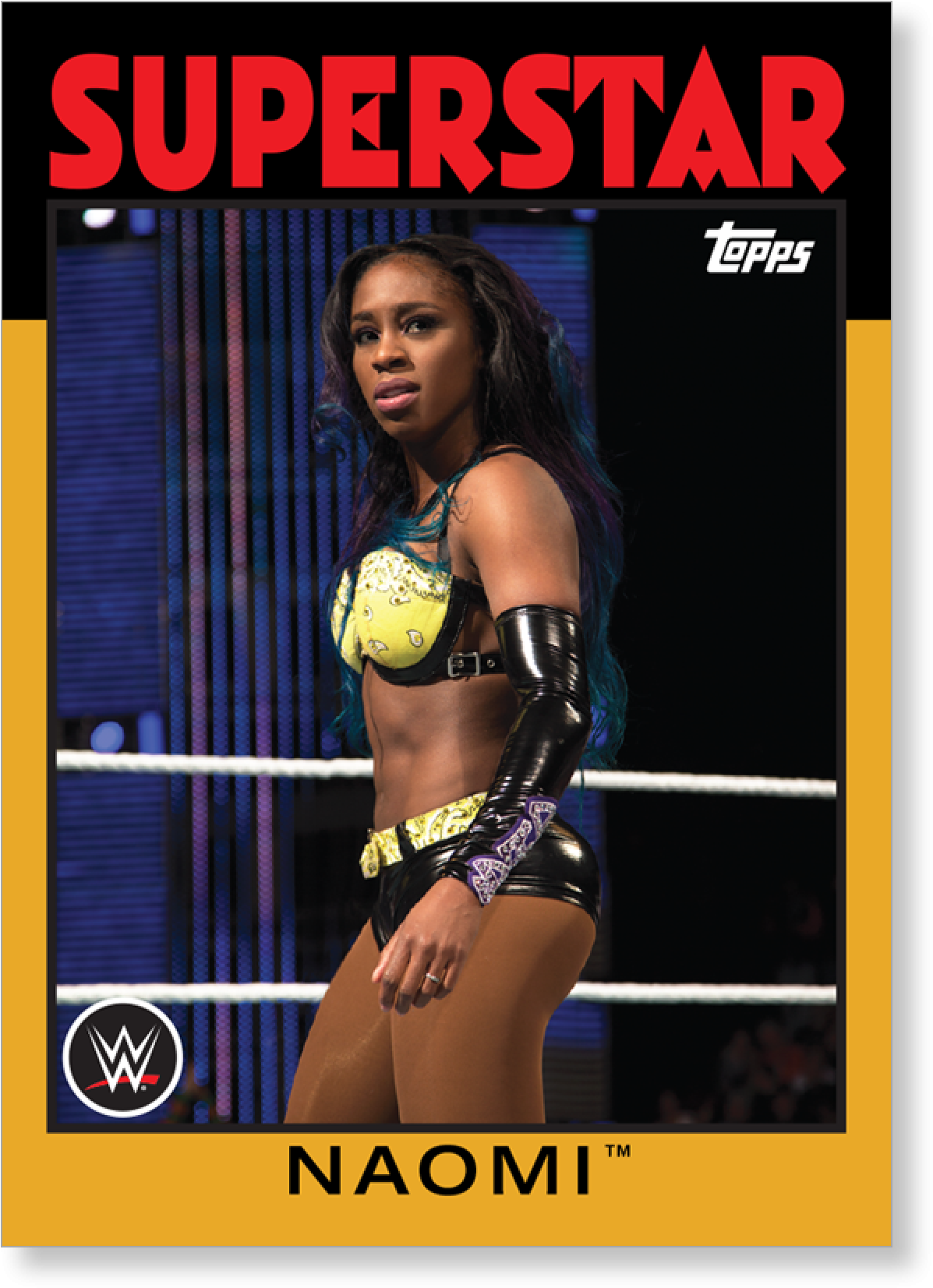 Wwe Naomi Topps Card 2016 (2000x2000), Png Download