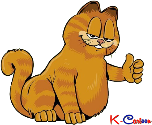Gambar Kartun Garfield - Kartun Garfield (559x460), Png Download