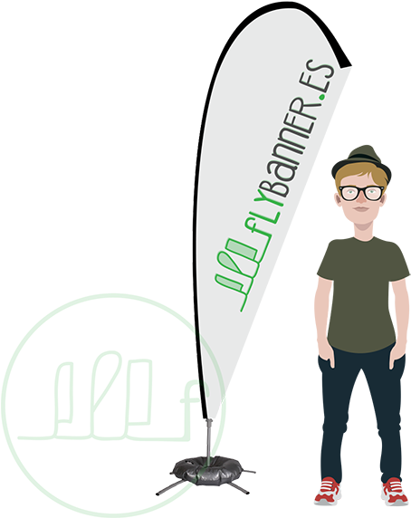 Fly Banner Lágrima L - Diseñadora De Modas Vectores (600x600), Png Download