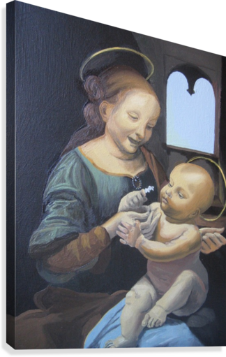 Benois Madonna Canvas Print - Benois Madonna (324x511), Png Download