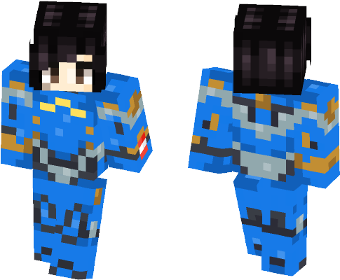 Pharah ♥ Tegan - Jason Voorhees Skin Minecraft (584x497), Png Download