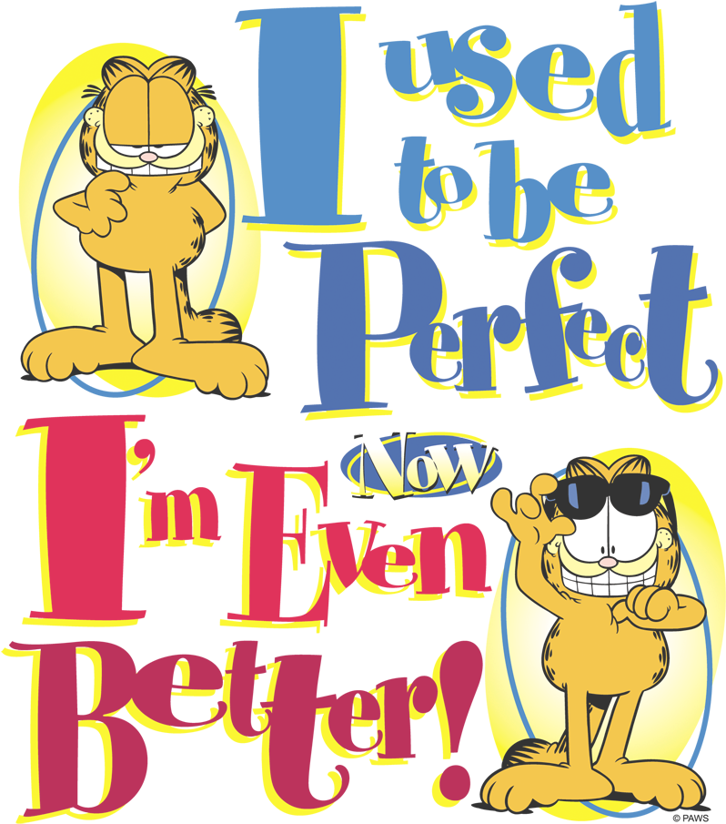 Garfield Even Better Pullover Hoodie - Garfield - Even Better T-shirt Size M (818x924), Png Download