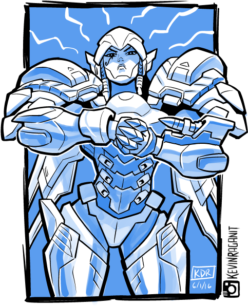 Pharah Knuckles Emote, Used Manga Studio In Cintiq - Pharah Knuckles (532x650), Png Download