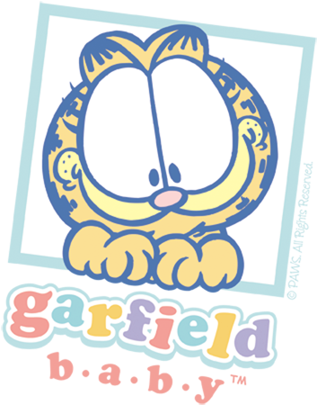 Garfield Baby Garfield Kid's T-shirt - Baby Garfield (354x462), Png Download