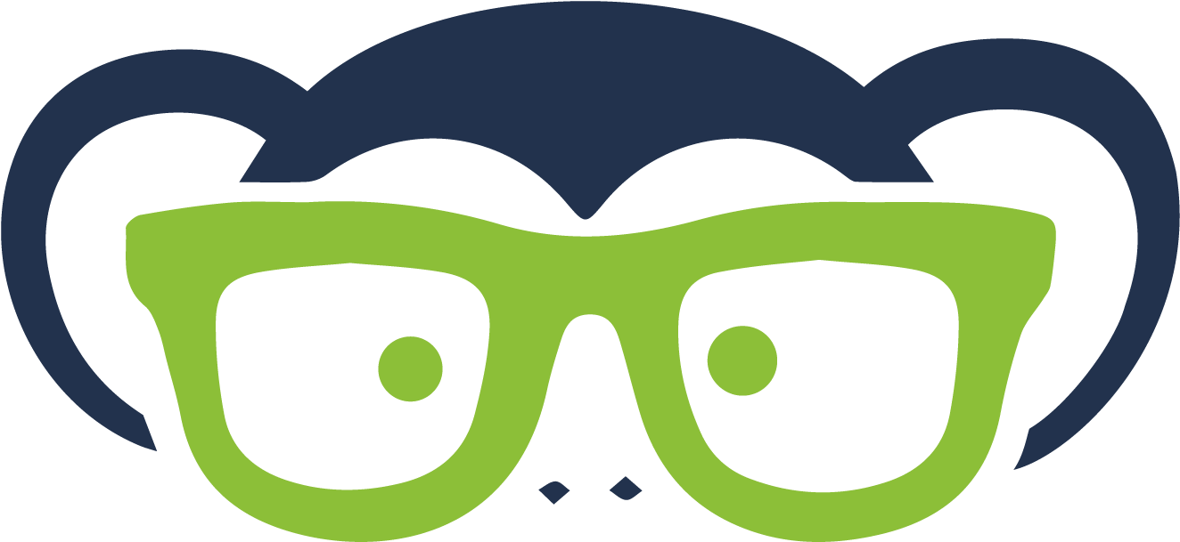 Daily Chimp - Geeky Monkey Logo (2084x1378), Png Download