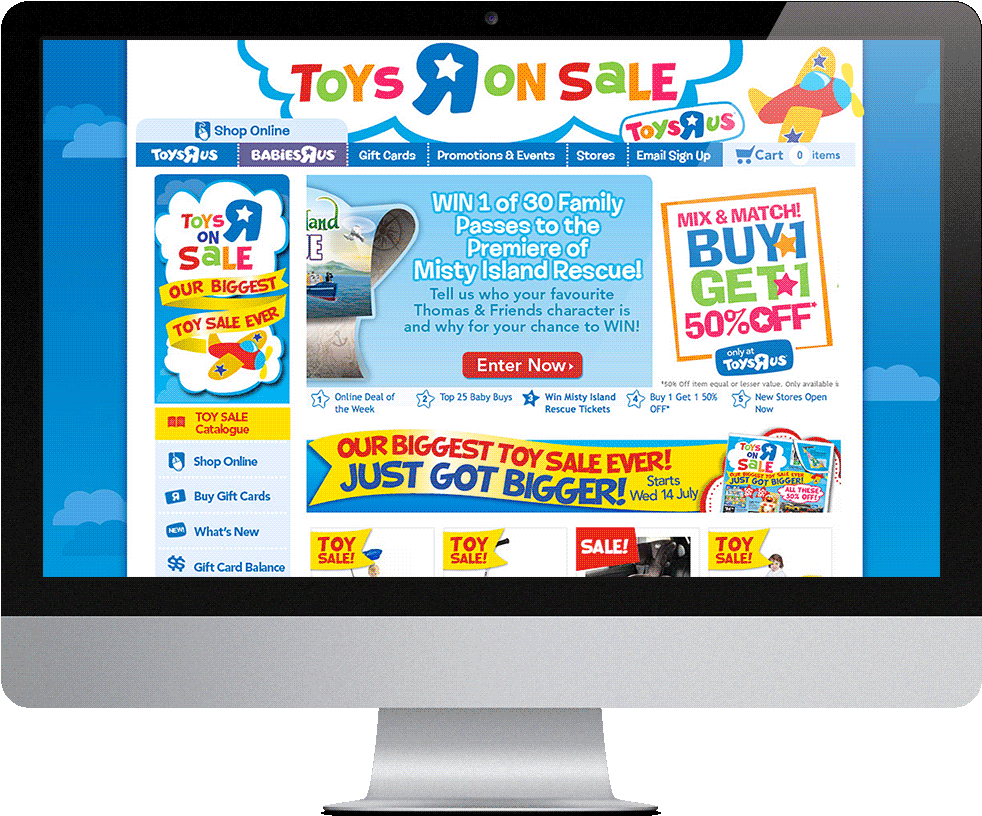 Toys R Us Website - Auto Service (981x938), Png Download
