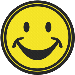 Funny Yellow Smiley For Happy People Round Mousepad - Ảnh Biểu Tượng Cảm Xúc Tức Giận (500x500), Png Download