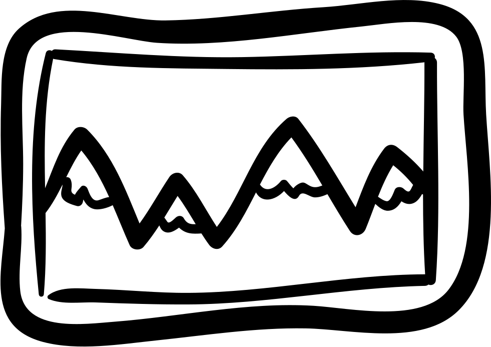 Mountains Picture Hand Drawn Rectangle Svg Png Icon - Hand Drawn Rectangle (981x693), Png Download
