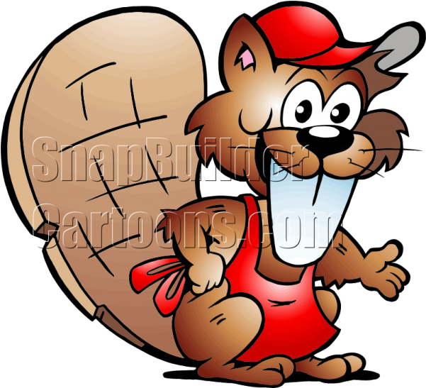 Clipart Free Stock Buck Teeth Clipart - Beaver Mascot (600x600), Png Download