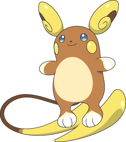 026raichu Alola Sm Anime - Alolan Raichu Pokemon Drawing (407x460), Png Download