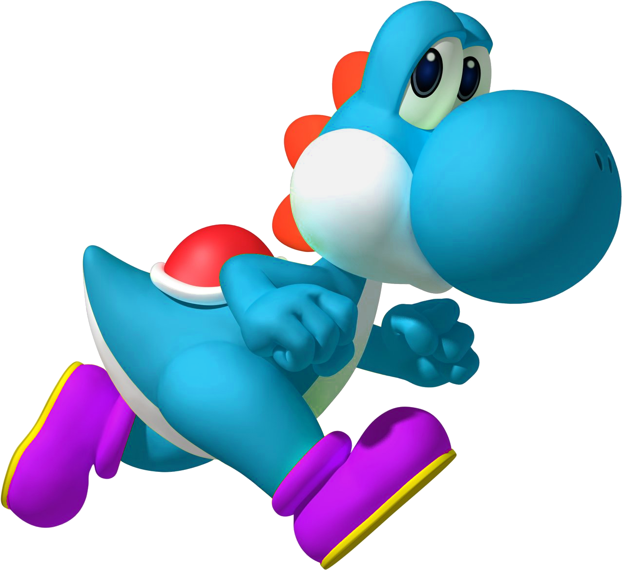 Fantendo, The Nintendo Fanon Wiki - Light Blue Yoshi Png (1280x1168), Png Download