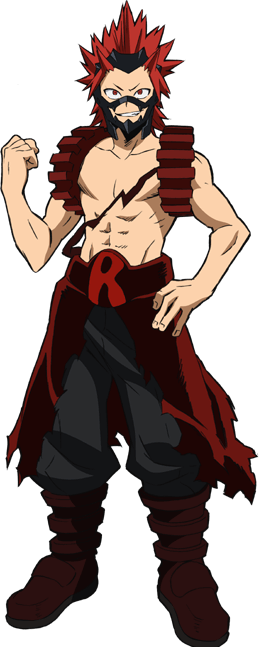 Eijirou Kirishima Red Riot - Kirishima Hero Costume (262x647), Png Download