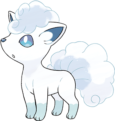 Alolan Vulpix - Pokemon Vulpix Alola Form (500x453), Png Download