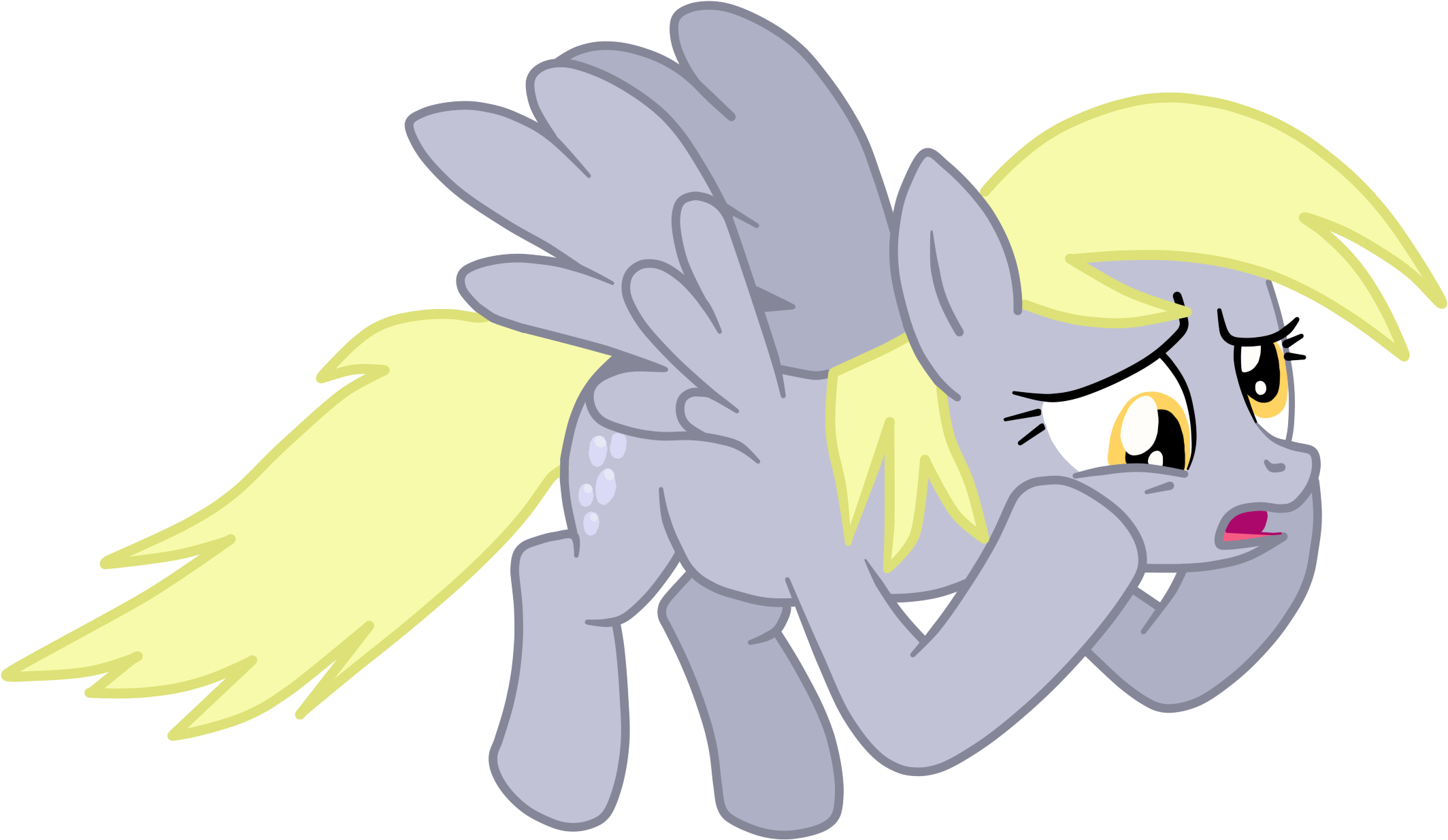 Batponyoc, Derpy Hooves, Female, Flying, Mare, Pegasus, - Horse (2157x1280), Png Download