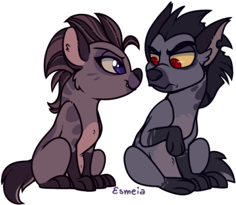 Okay, Before, I Had These Two As A Guilty Pleasure - Lion Guard Janja And Jasiri (500x411), Png Download
