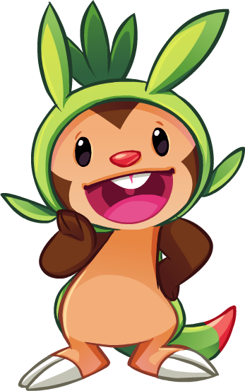Pokemon Grass Starter Chespin - Pokemon With Buck Teeth (347x553), Png Download