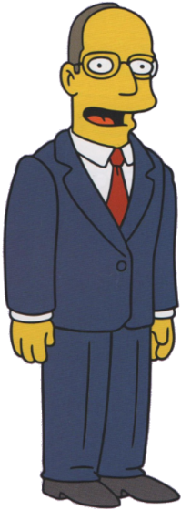 Curator - The Simpsons (250x573), Png Download