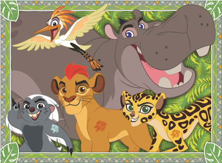 Disney Lion Guard 100xl Puzzle - Disney The Lion Guard 4 In A Box Jigsaw Puzzles (630x335), Png Download