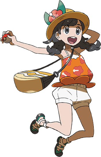 Moon - Pokemon Ultra Moon Protagonist (350x542), Png Download
