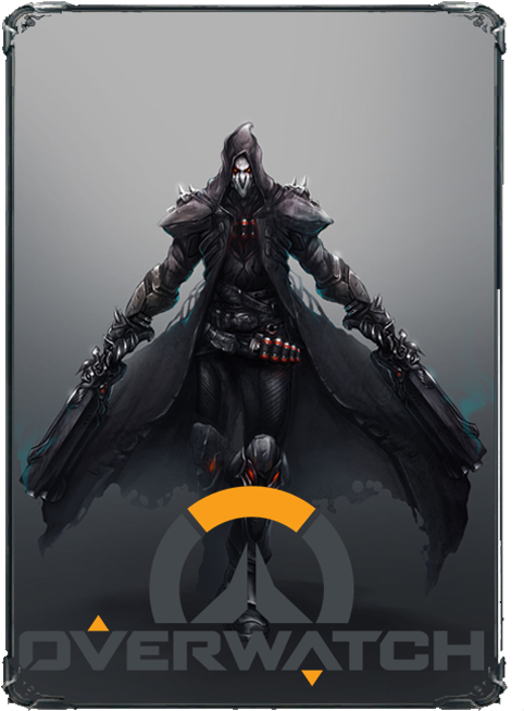 Bf1 - Overwatch Reaper Fanart (517x653), Png Download