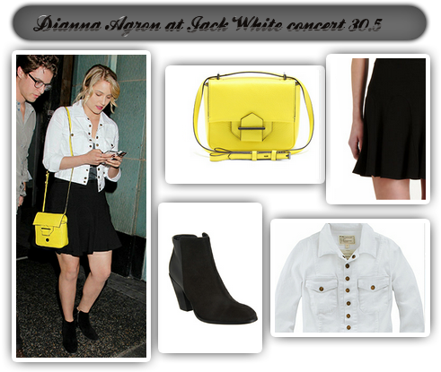 Dianna Agron Arrives At A Jack White Concert /30 - Glee (500x430), Png Download