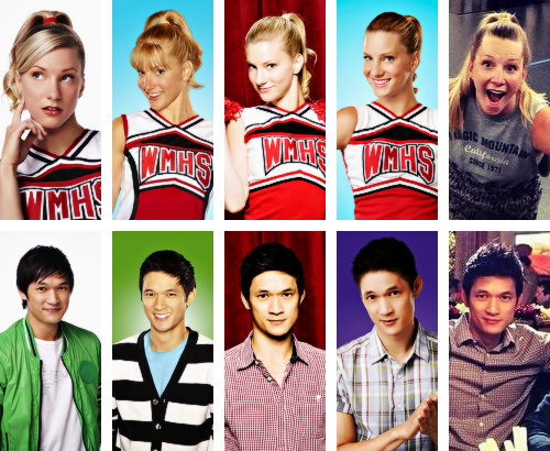 Glee Naya Rivera Heather Morris Chris Colfer Rachel - Harry Shum Jr. Signed 8x10 Photo Glee Shadowhunters (500x410), Png Download