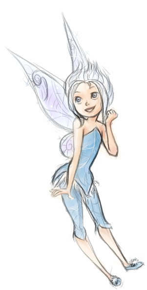 Bueno, Hace Poco Me Compre El Dvd De Tinkerbell And - Cartoon (390x640), Png Download