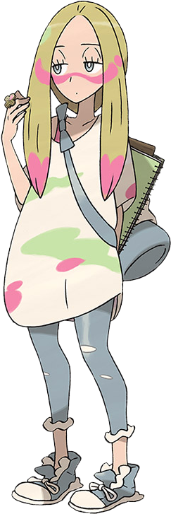 Some Trials In Pokémon Ultra Sun And Pokémon Ultra - Mina Pokemon Ultra Sun (580x726), Png Download