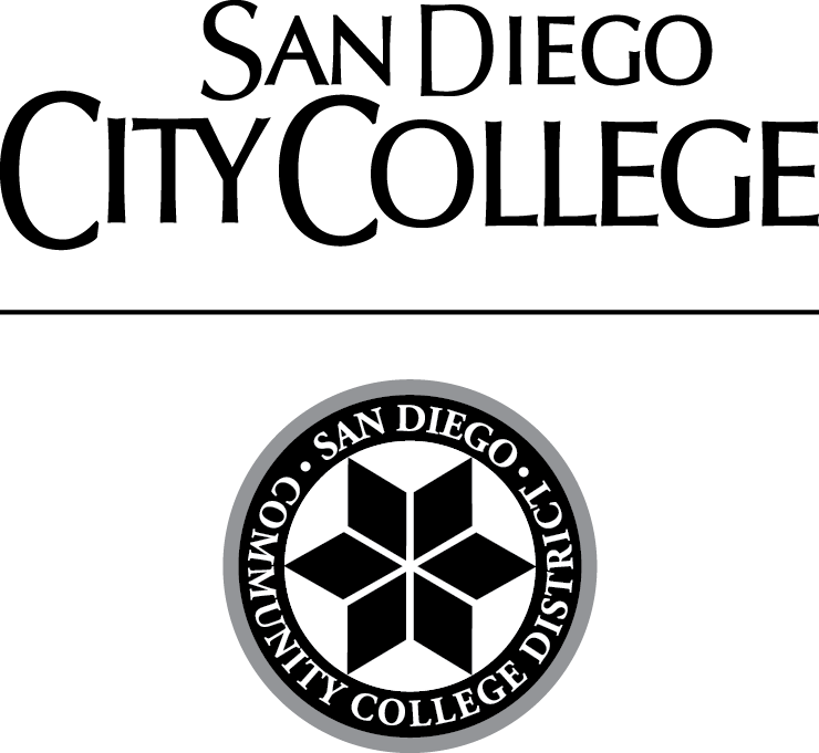 Black And White Png - San Diego Community College Logo (740x681), Png Download